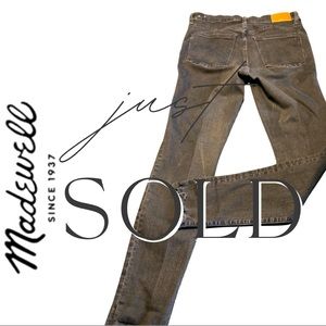 Madewell 10” High Rise Skinny Black Denim